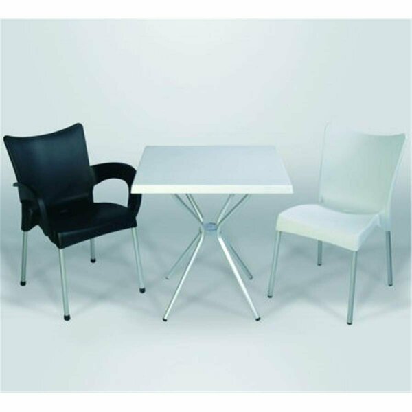 Facelift First Juliette Chair with Alu Legs - White- set of 2 FA2545578